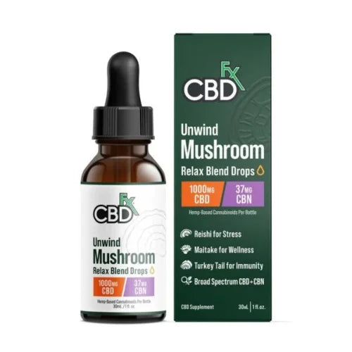 Relax Blend Mushroom Tincture + CBN + CBD In Pakistan