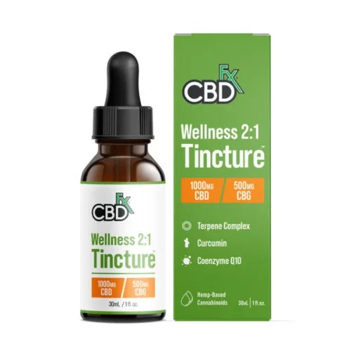 CBD + CBG Oil Wellness Tincture 1000-6000mg In Pakistan