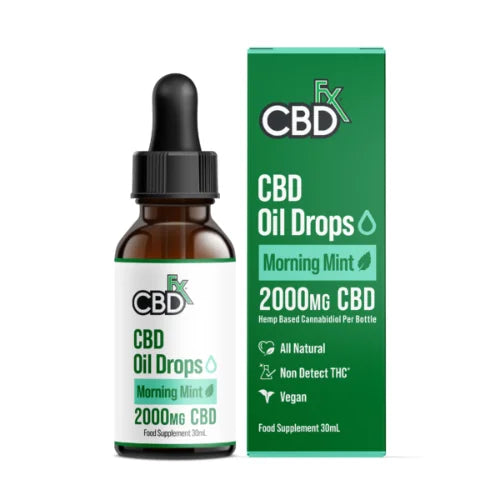CBDfx 2000mg CBD Oil Morning Mint Flavour 30ml